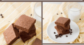 Dark chocolate brownies image for Pinterest.