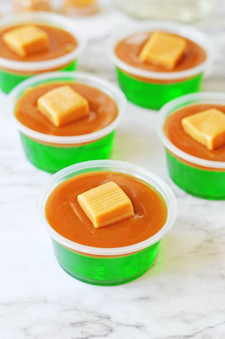 Caramel Apple Jello Shots Recipe Food Fun & Faraway Places