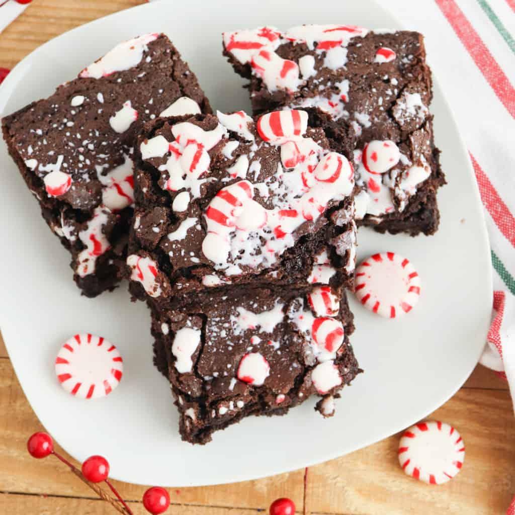 Christmas Peppermint Brownies Food Fun Faraway Places