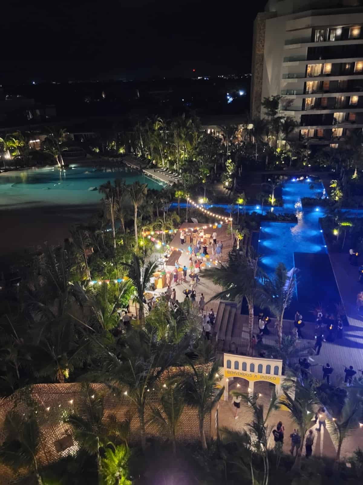 Resort party in Mexico.