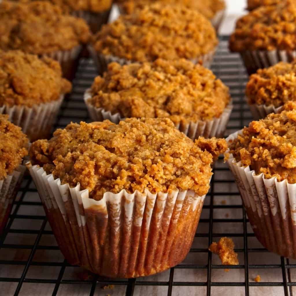 Sweet Potato Muffins close up featured photo.