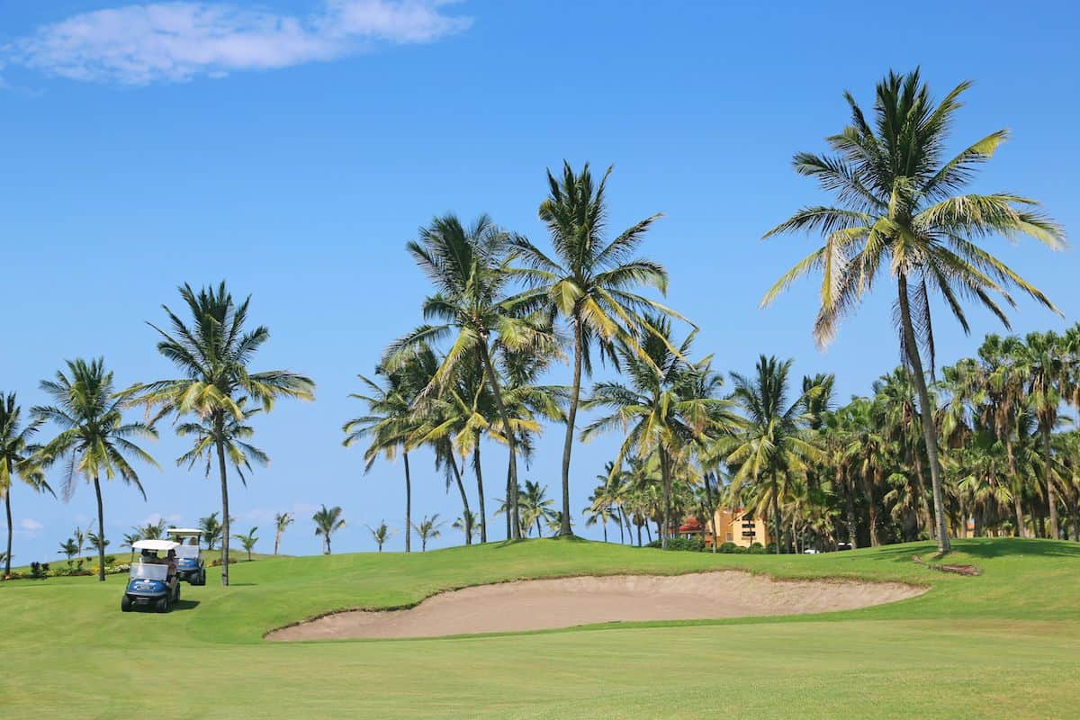 Golf course in Mexico.