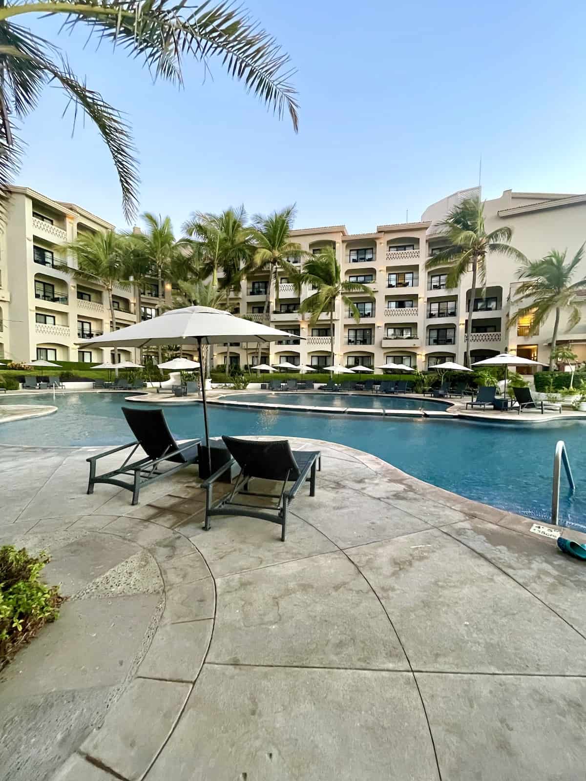 Pool at hotel.