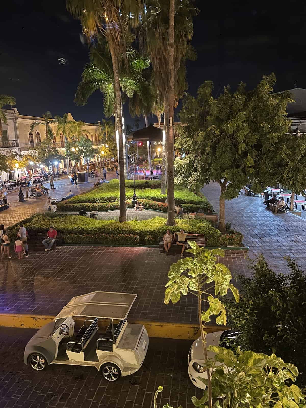 Plaza view in Mexico.