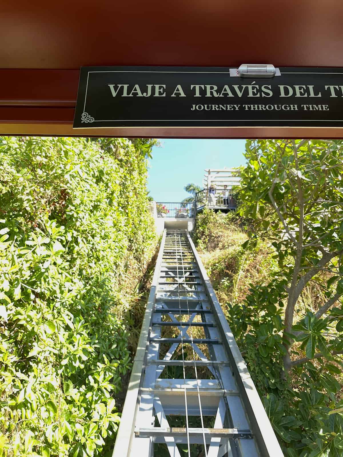 Funicular up hill.