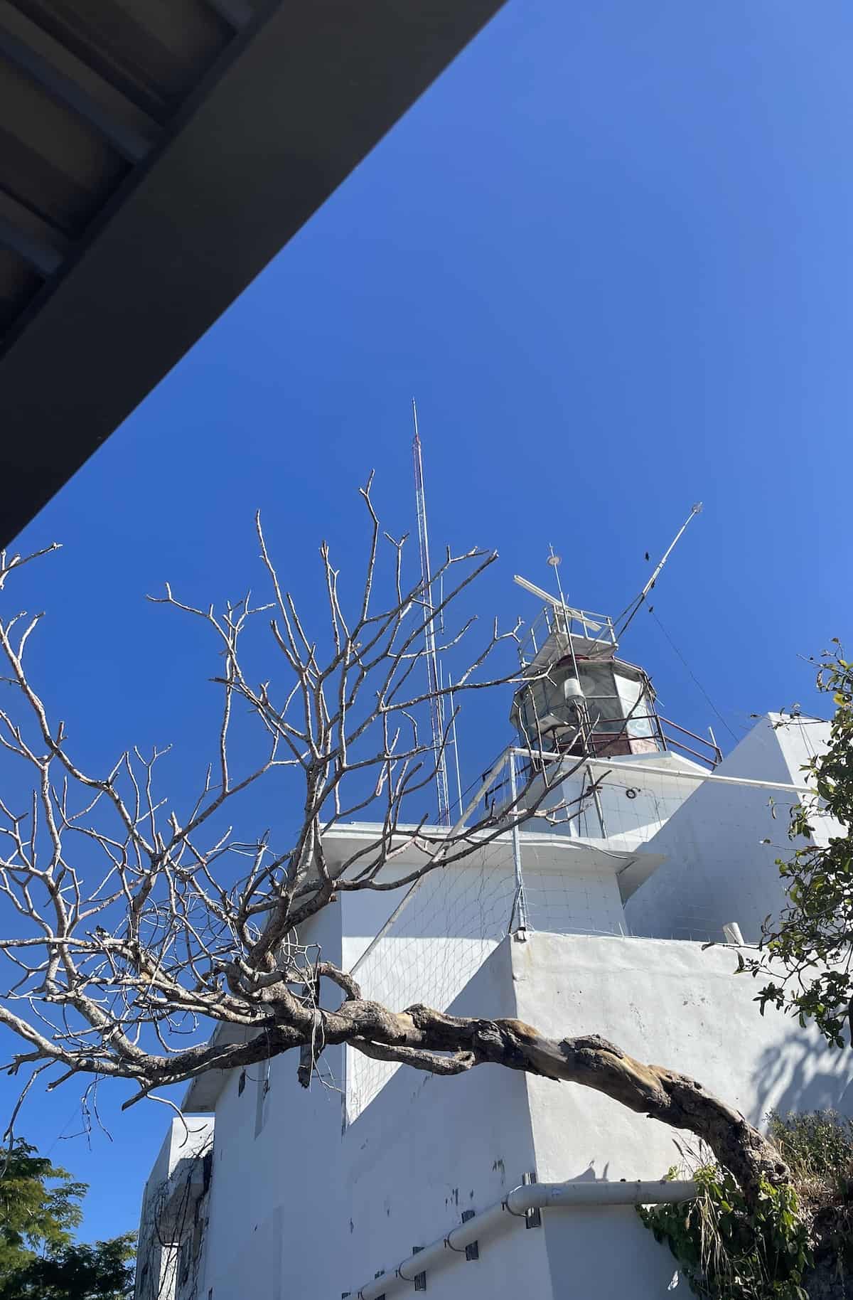 Lighthouse against the sky.