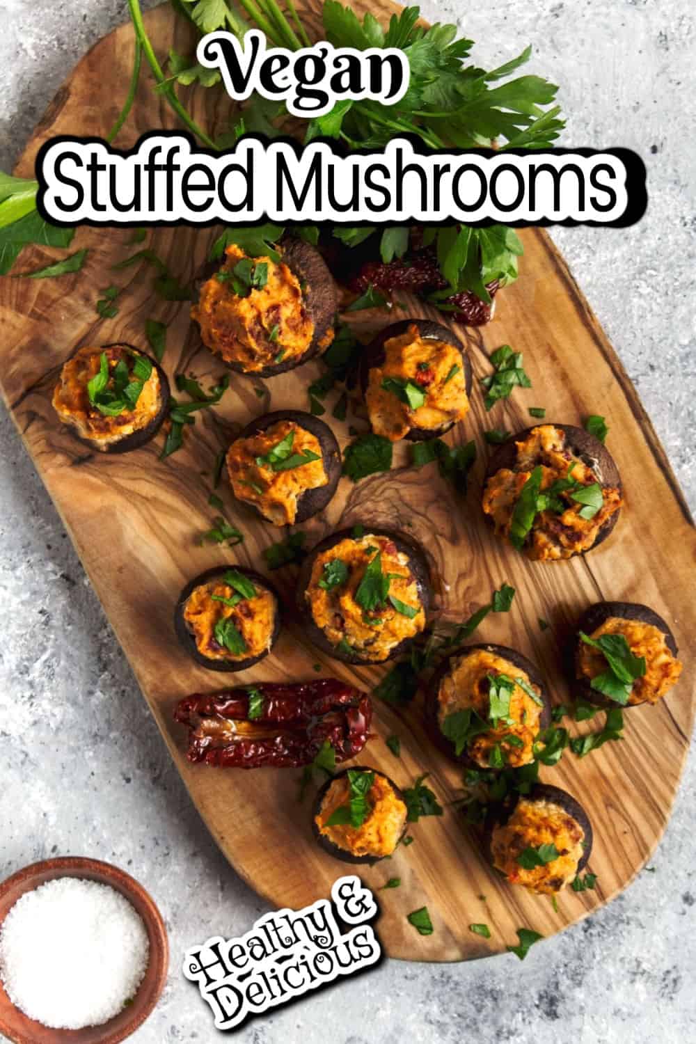 Vegan Stuffed Mushrooms - Food Fun & Faraway Places