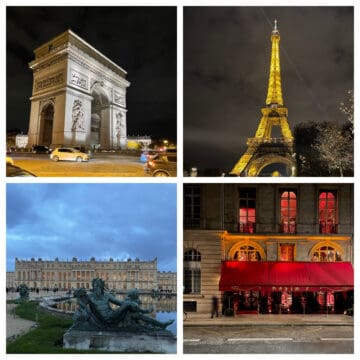 Places to see in Paris at night.