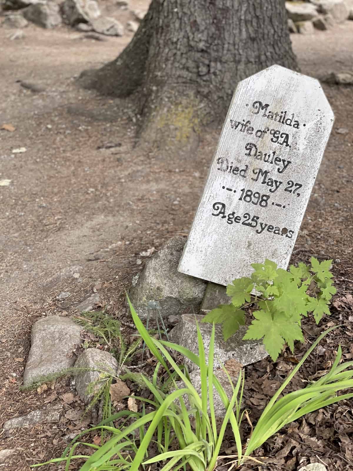 Historic grave stone.