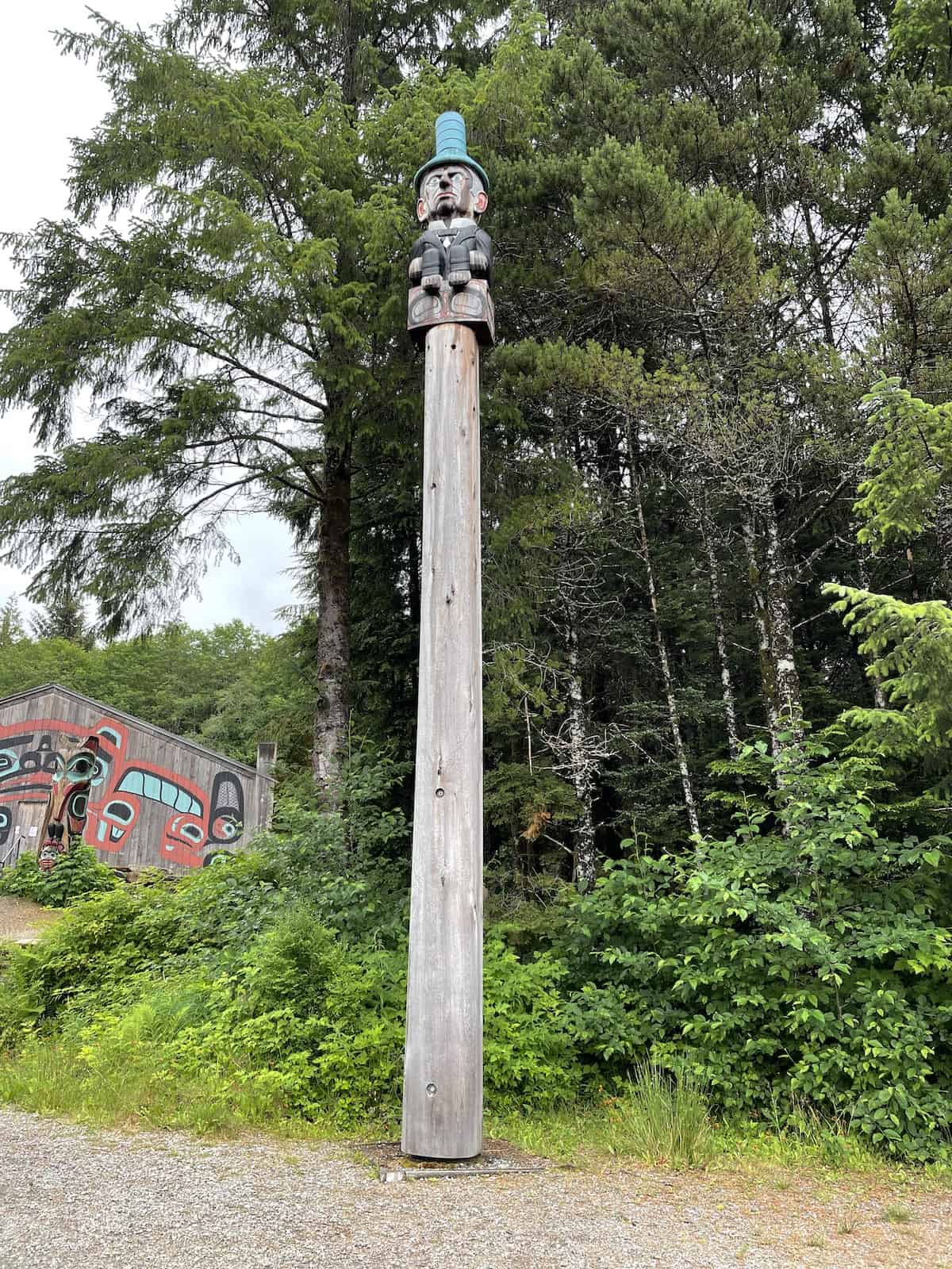 Totom pole in Ketchikan Alaska.