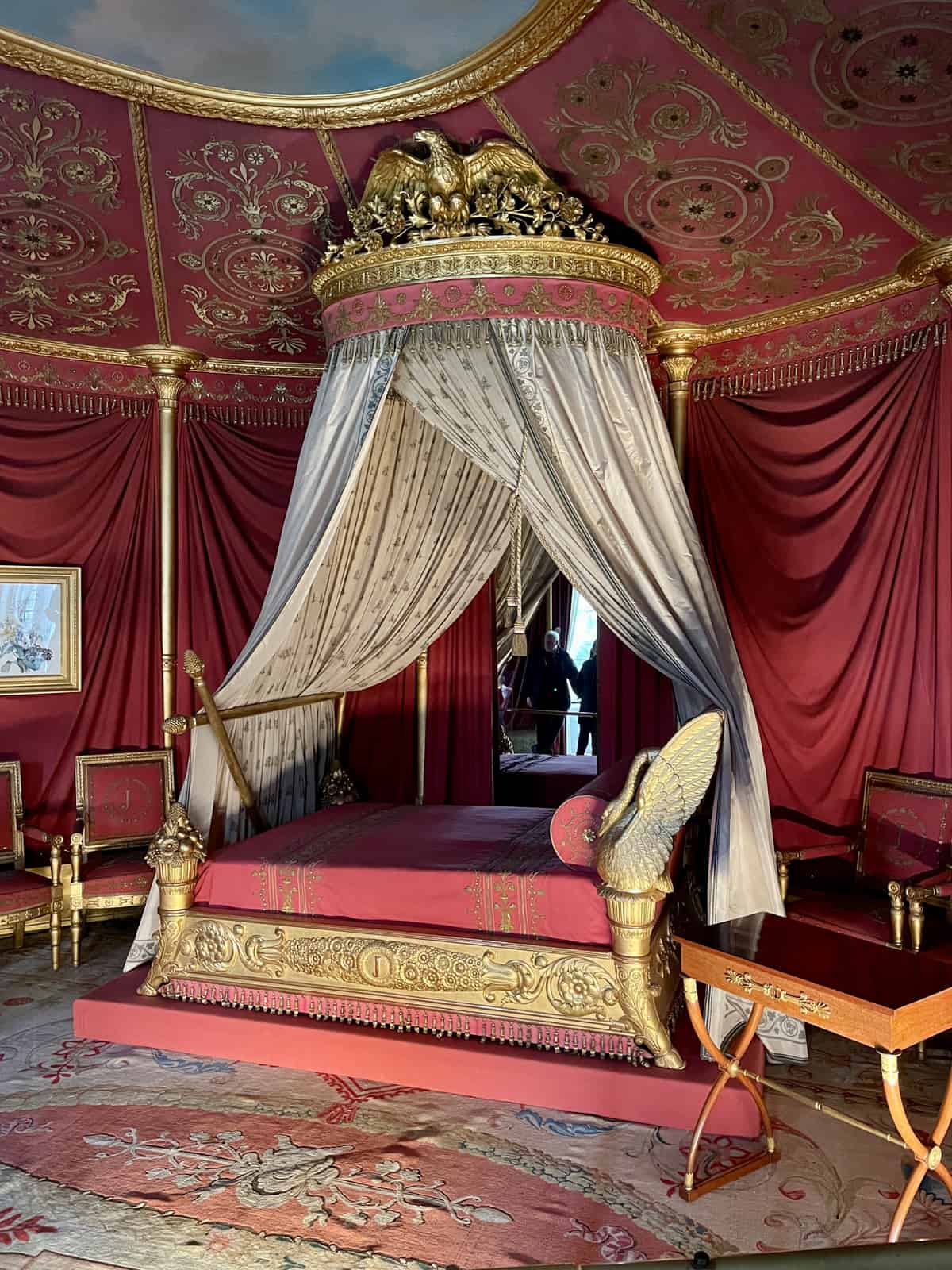 Bedroom at Napoleon's Château de Malmaison.