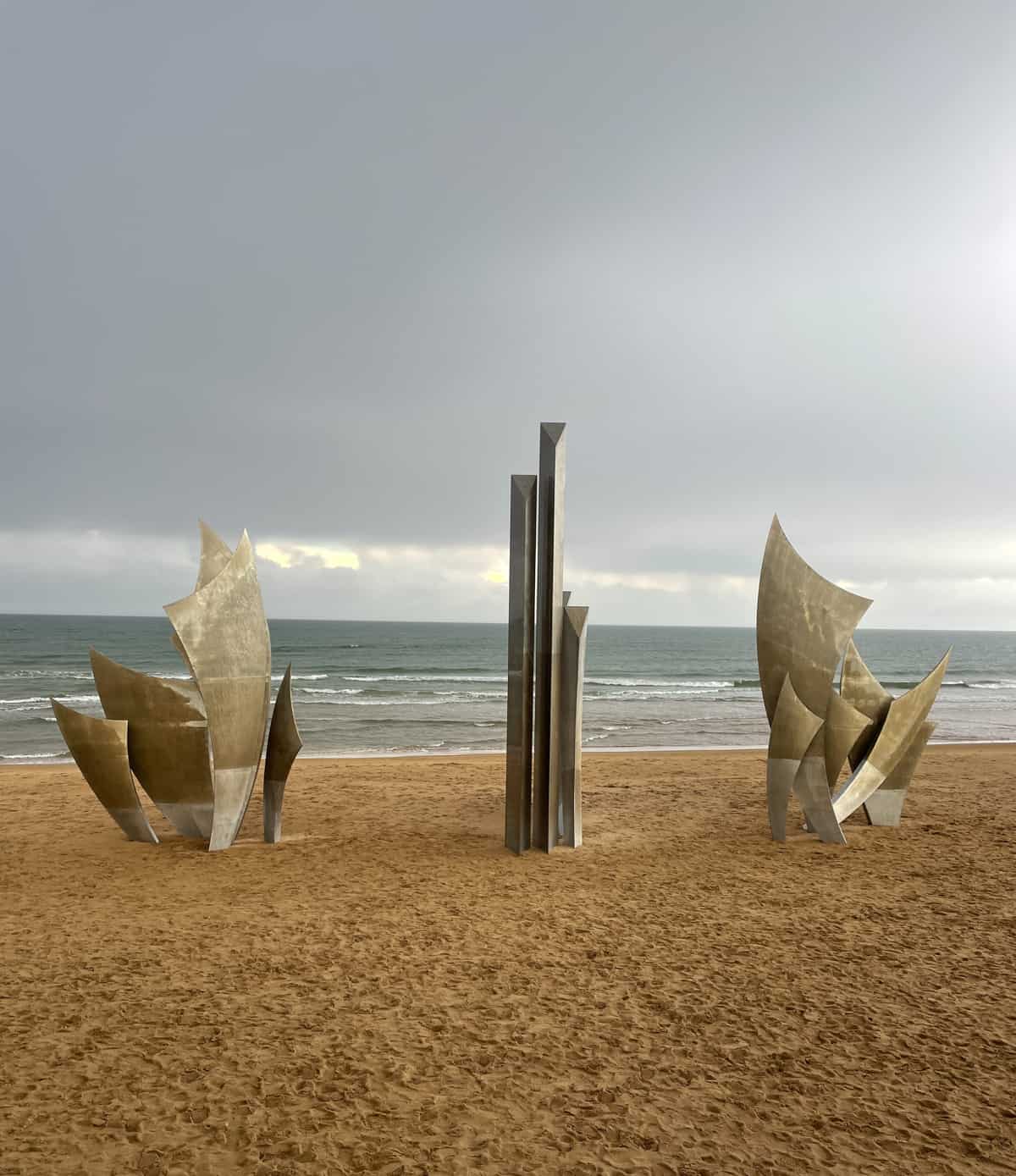 Veterans Memorial at Normandy Beaches.
