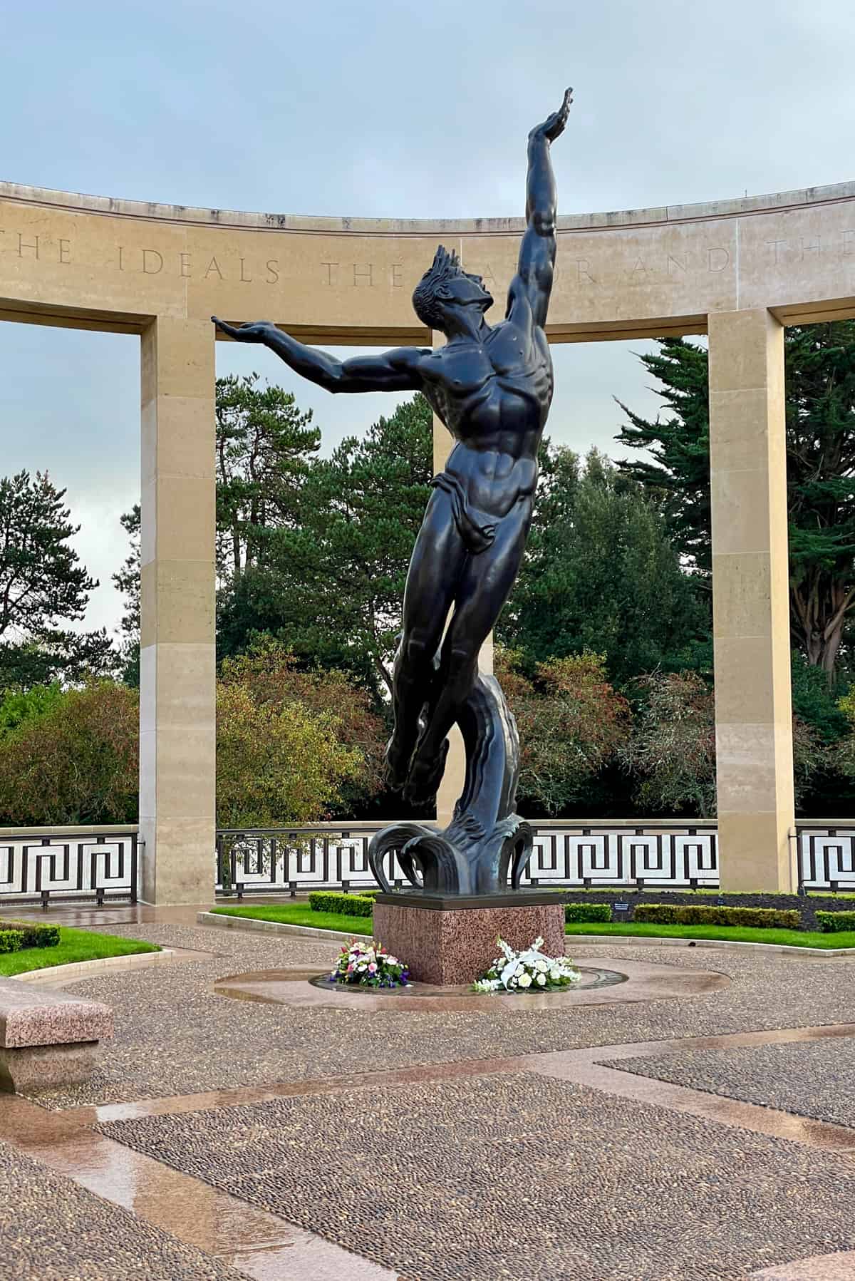 Statue at Normandy.