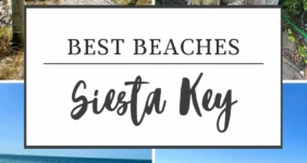 Siesta Key beaches in a collage for Pinterest.