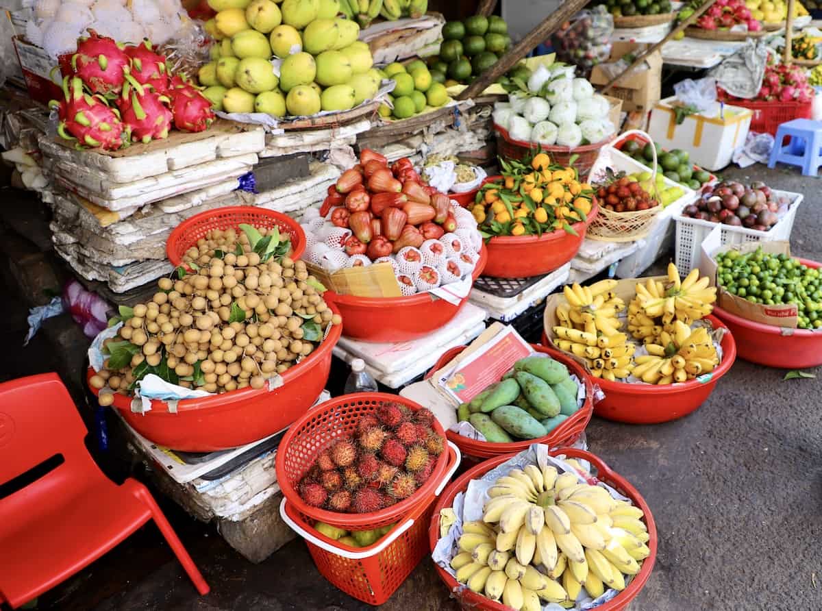 Vietnamese market in Vietnam.