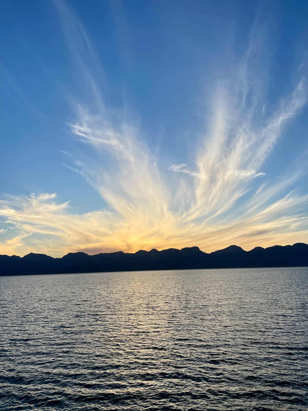 Sunset in Baja Mexico.