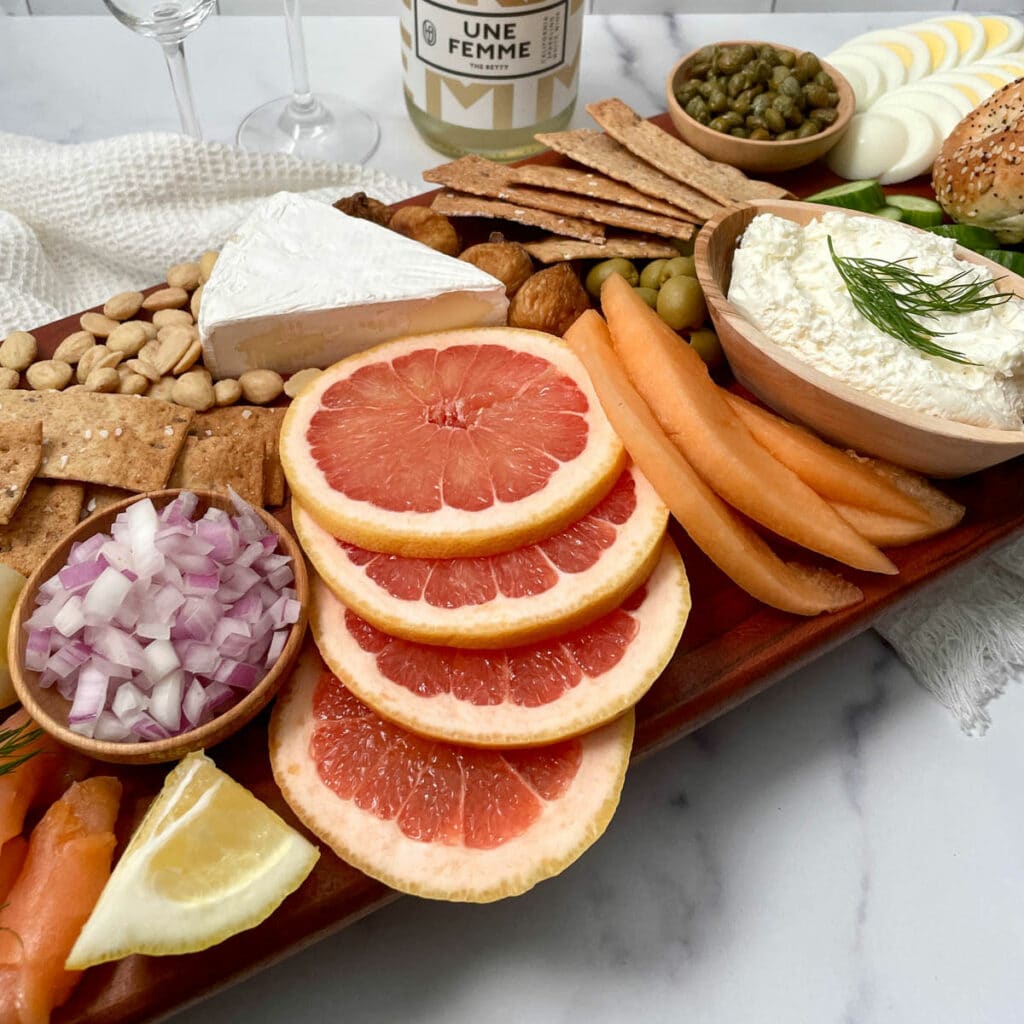 Breakfast charcuterie board.