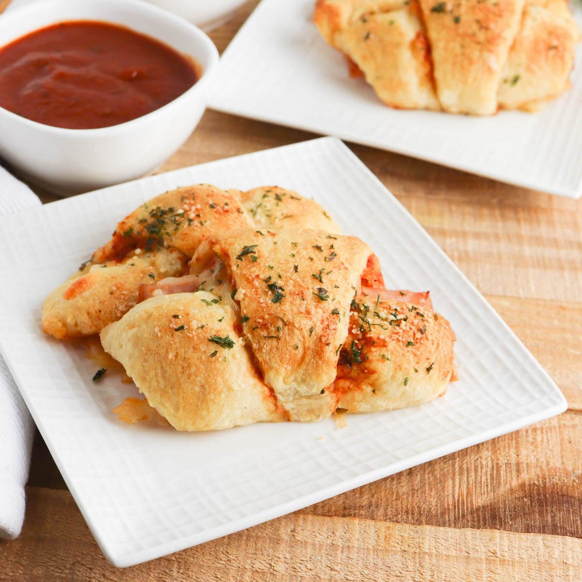 Baked Ham and Cheese Crescent Rolls