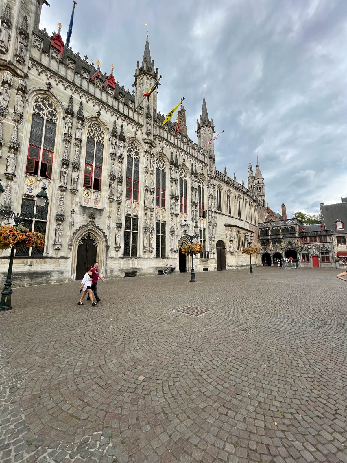 Gothic style buildings in Bruges.