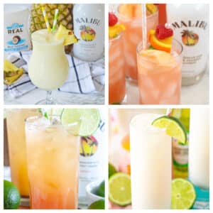 Collage of cocktails.