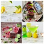 Collage of cocktails.