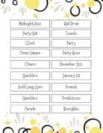Printable New Year's Eve Games - Food Fun &amp; Faraway Places