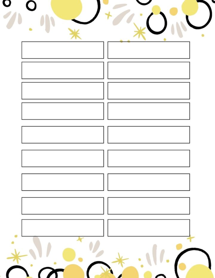 Printable New Year's Eve Games - Food Fun &amp; Faraway Places