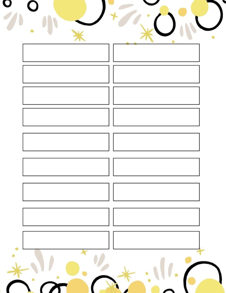 Printable New Year's Eve Games - Food Fun &amp; Faraway Places