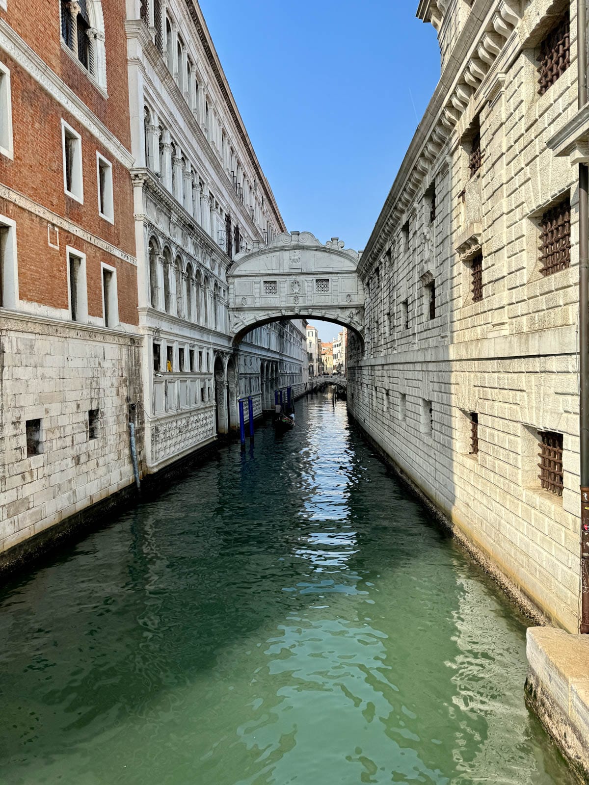 Bridge of Sighs in Venice Italy.