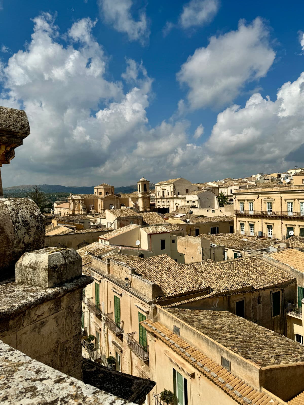 View of olf city in Sicily.
