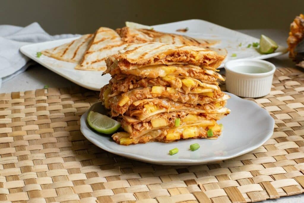 BBQ Chicken Quesadillas - Food Fun & Faraway Places