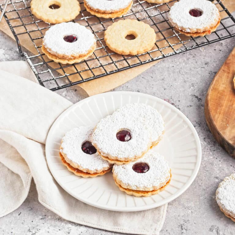 Raspberry Linzer Tart Cookies