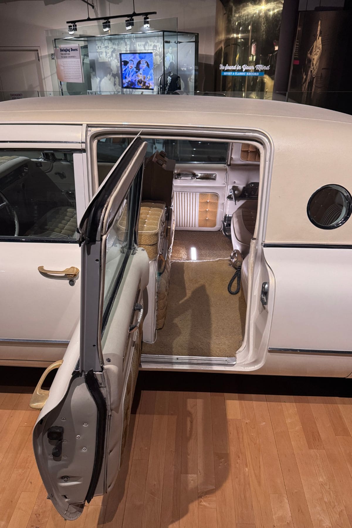 Old Cadillac from the 1960s fillted with luxury items.