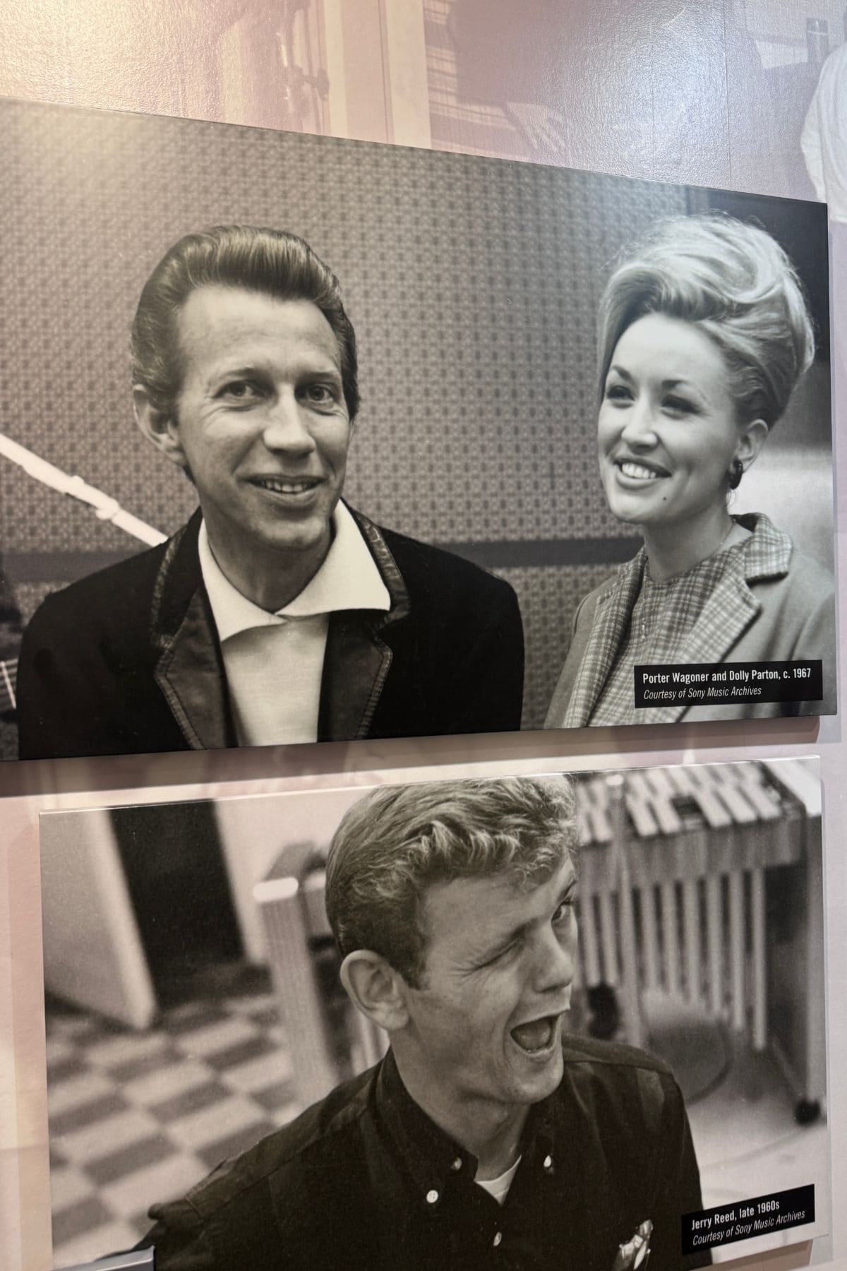 Photos of country music stars.