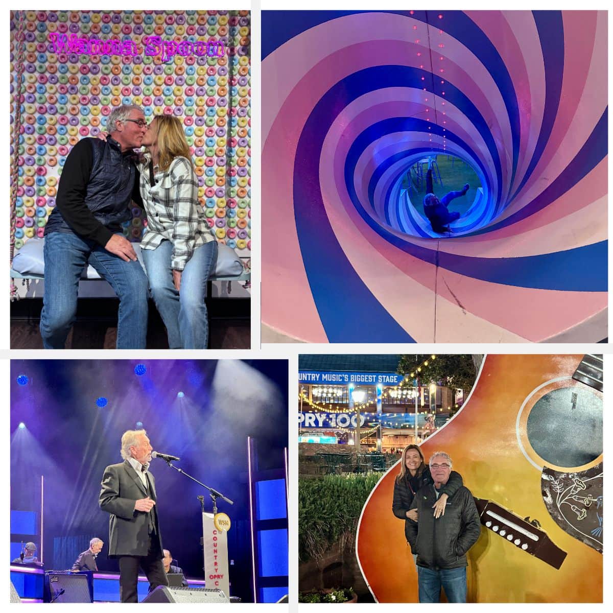Collage of things to do in Nashville.