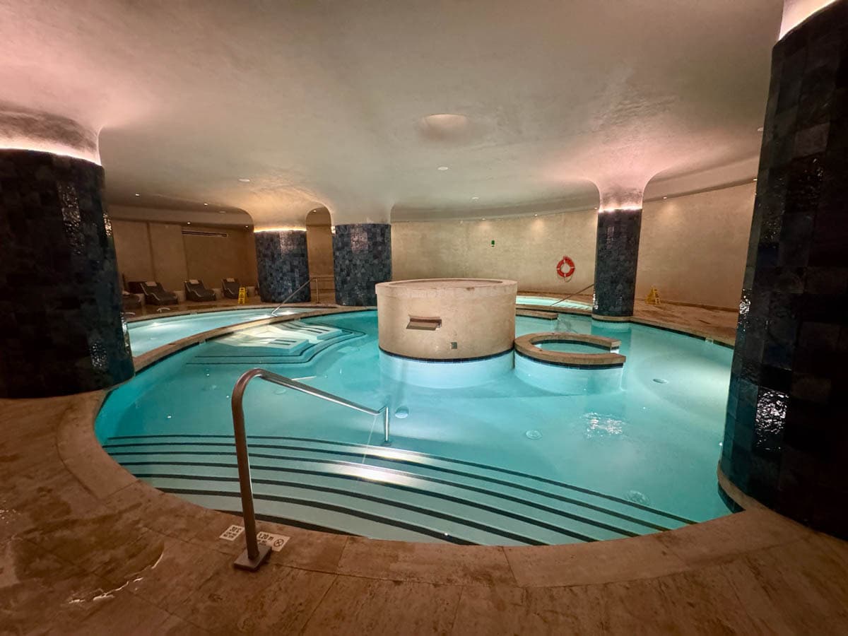 Spa pool at a resort.