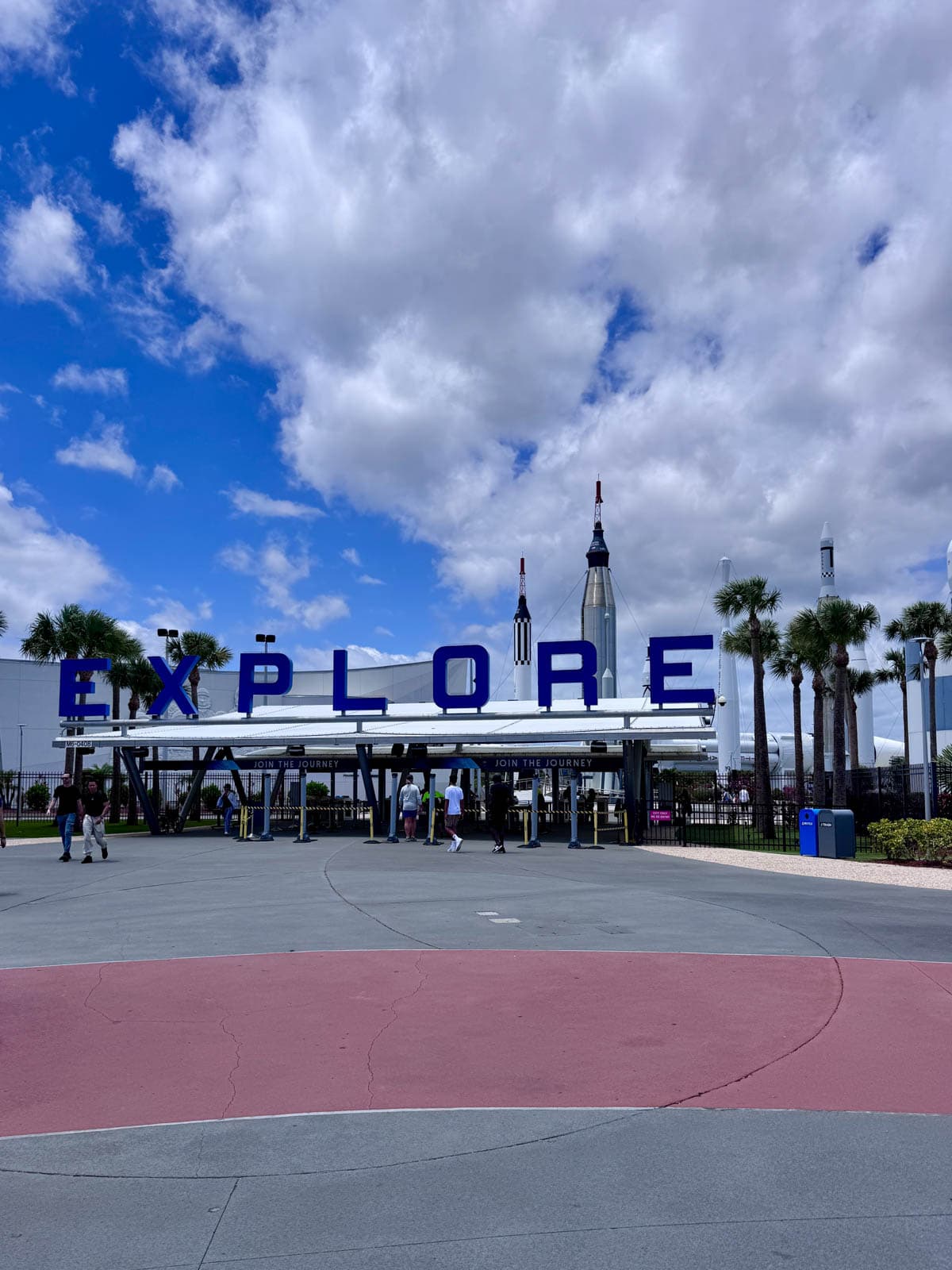 Entrance of Kennedy Space Center in Cape Canaveral.