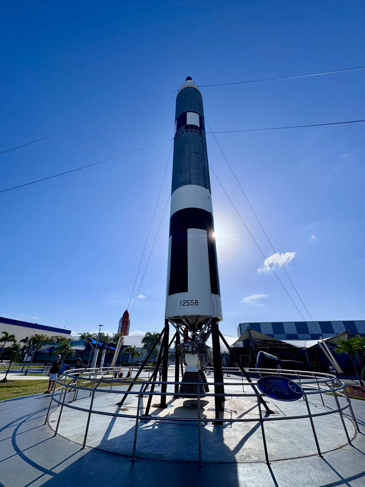Rocket in the Rocket Garden at Kennedy Space Center.