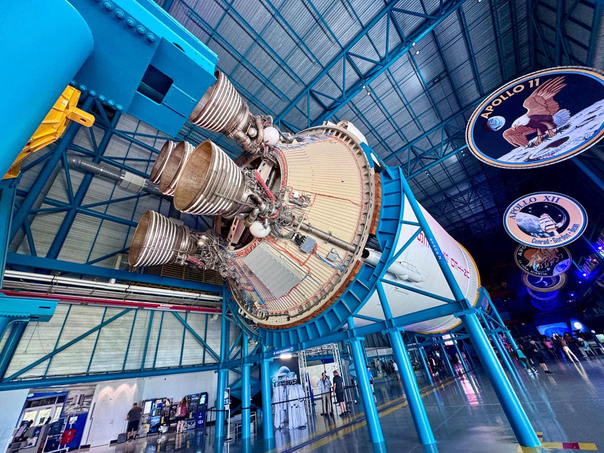 One of the Apollo shuttles at Kennedy Space Center.