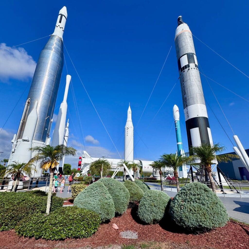 Rocket Garden at Kennedy Space Center.