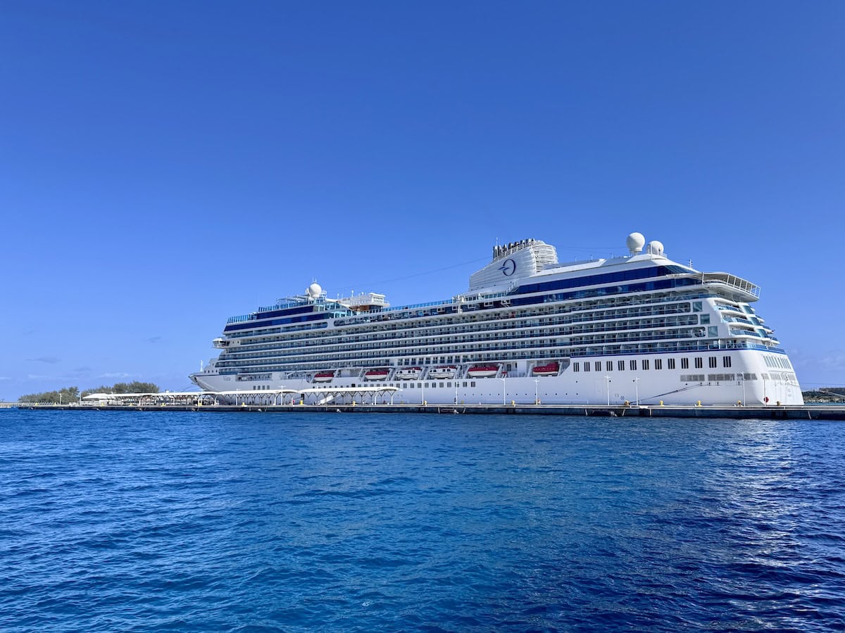 Cruise ship at dock at Cape Canaveral, Florida.