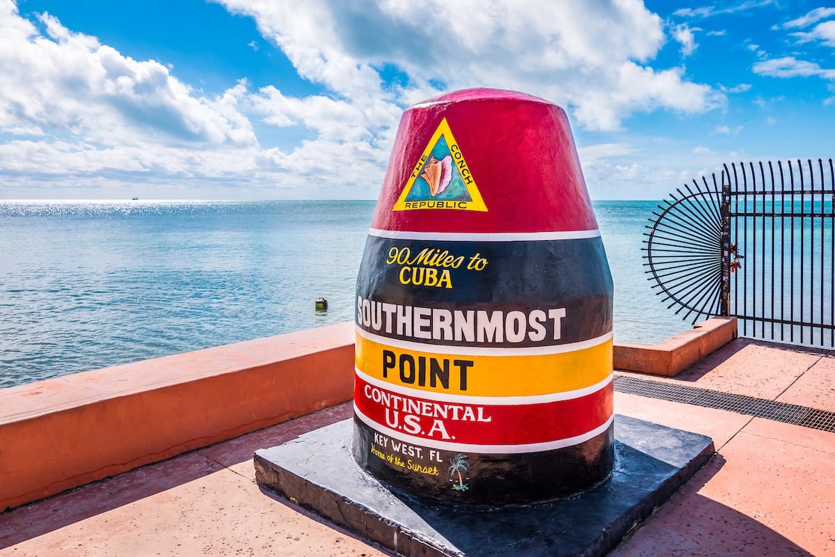 Southermost buoy in Key West.