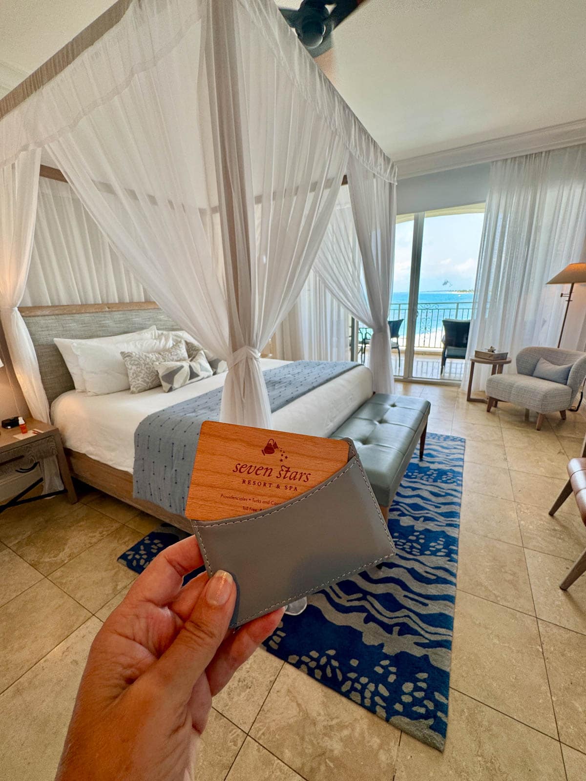 Room at resort in Turks and Caicos.