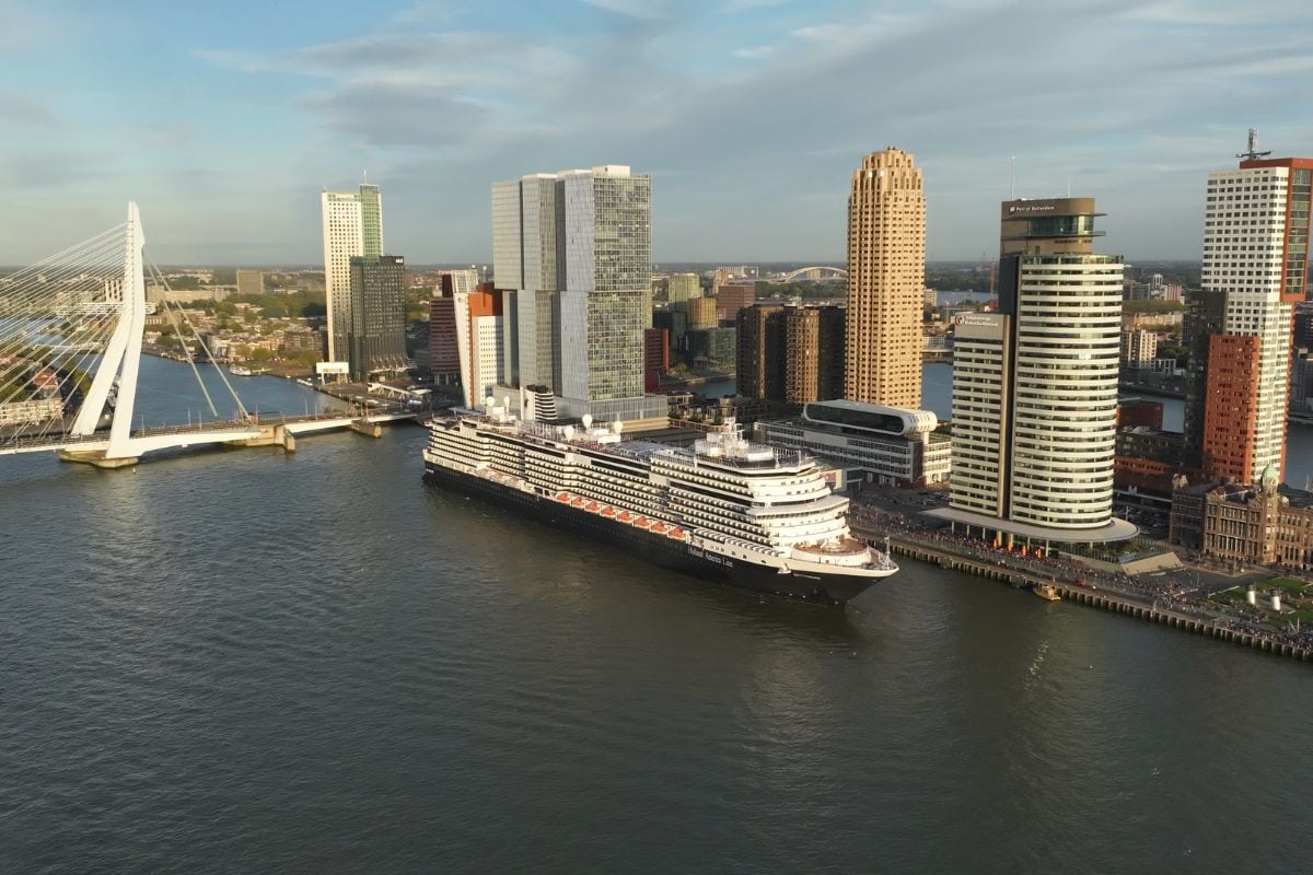 Rotterdam ship in Rotterdam port in the Netherlands.