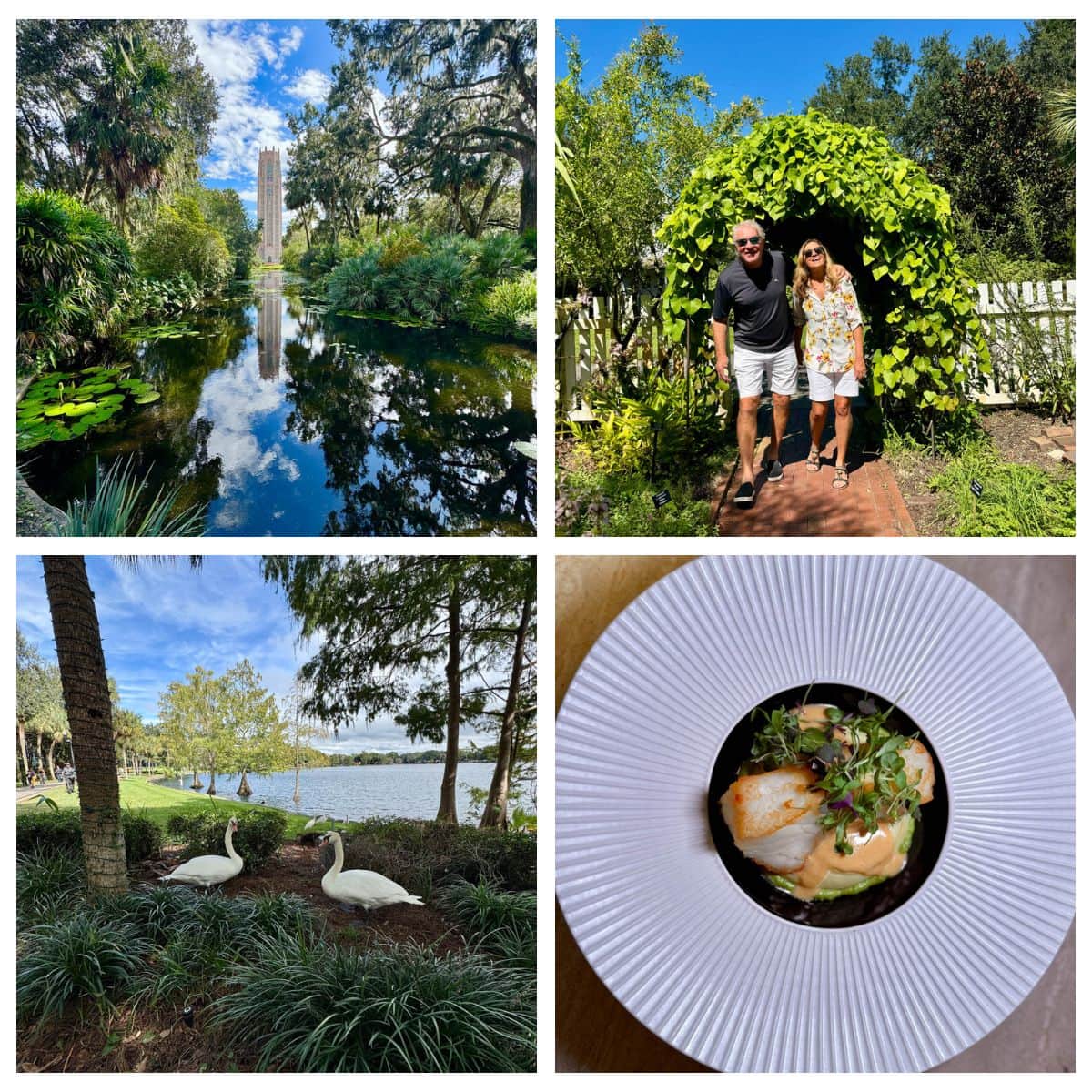 Collage of activities to do in Orlando for couples.